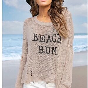 Wooden Ships Beige 'Beach Bum' Sweater